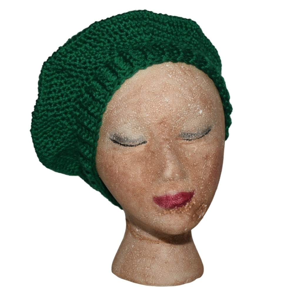 Emerald Knit Beret for Women